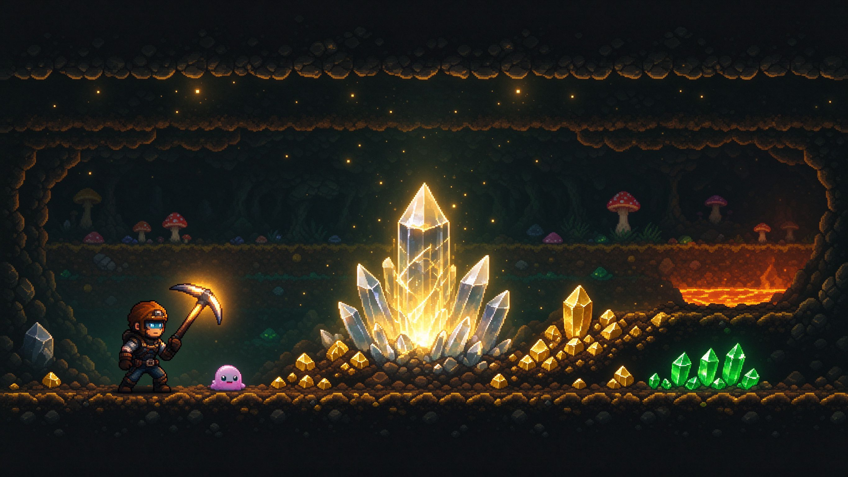Core Keeper underground pixel world